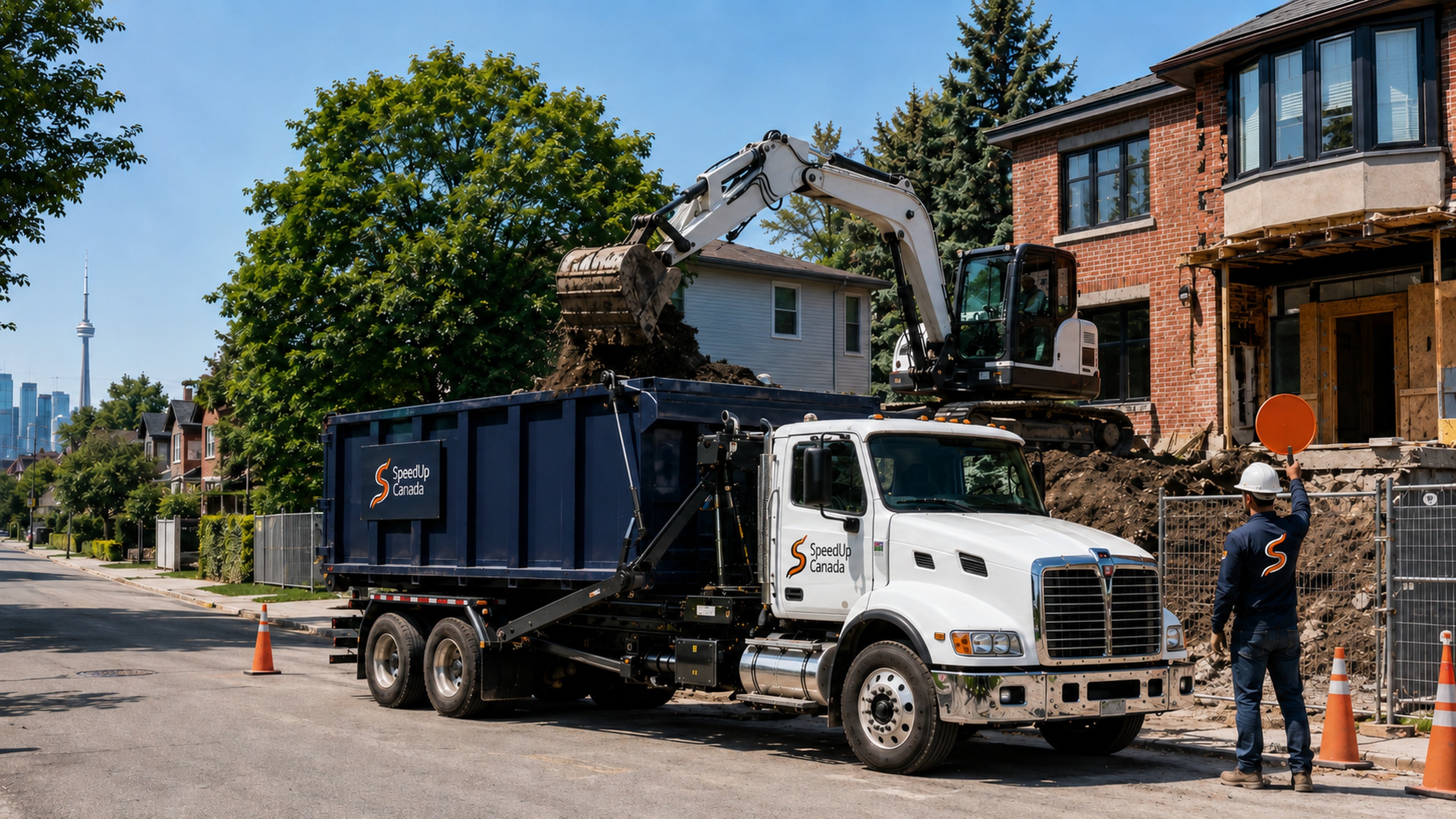 Excavated soil removal and hauling