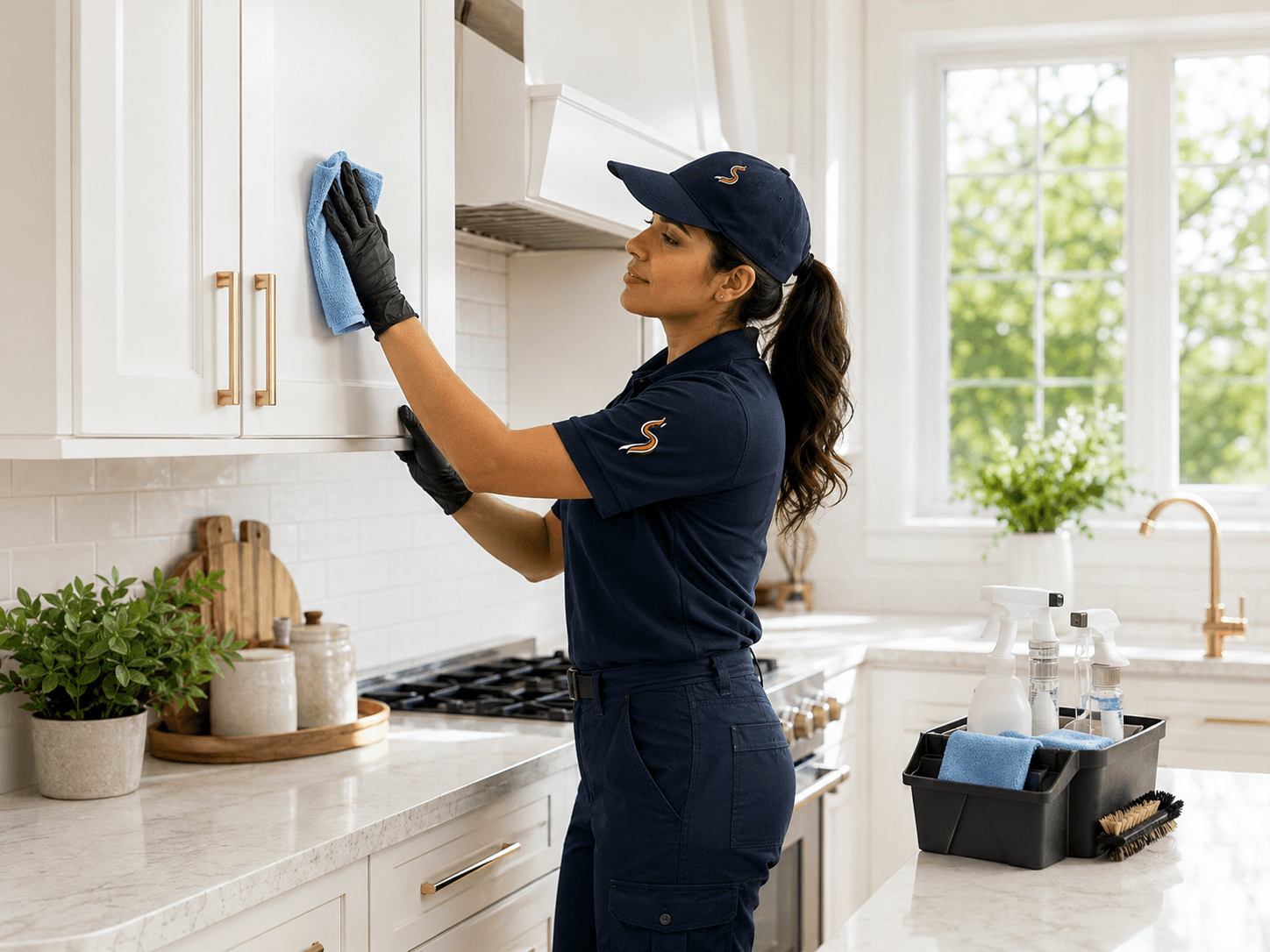 Kitchen maintenance and fixture care in progress